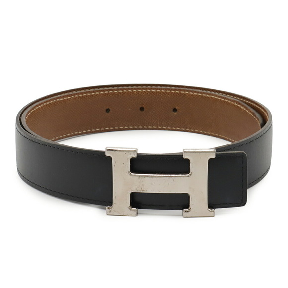 HERMES Black Leather Belt - Picture 1 of 7
